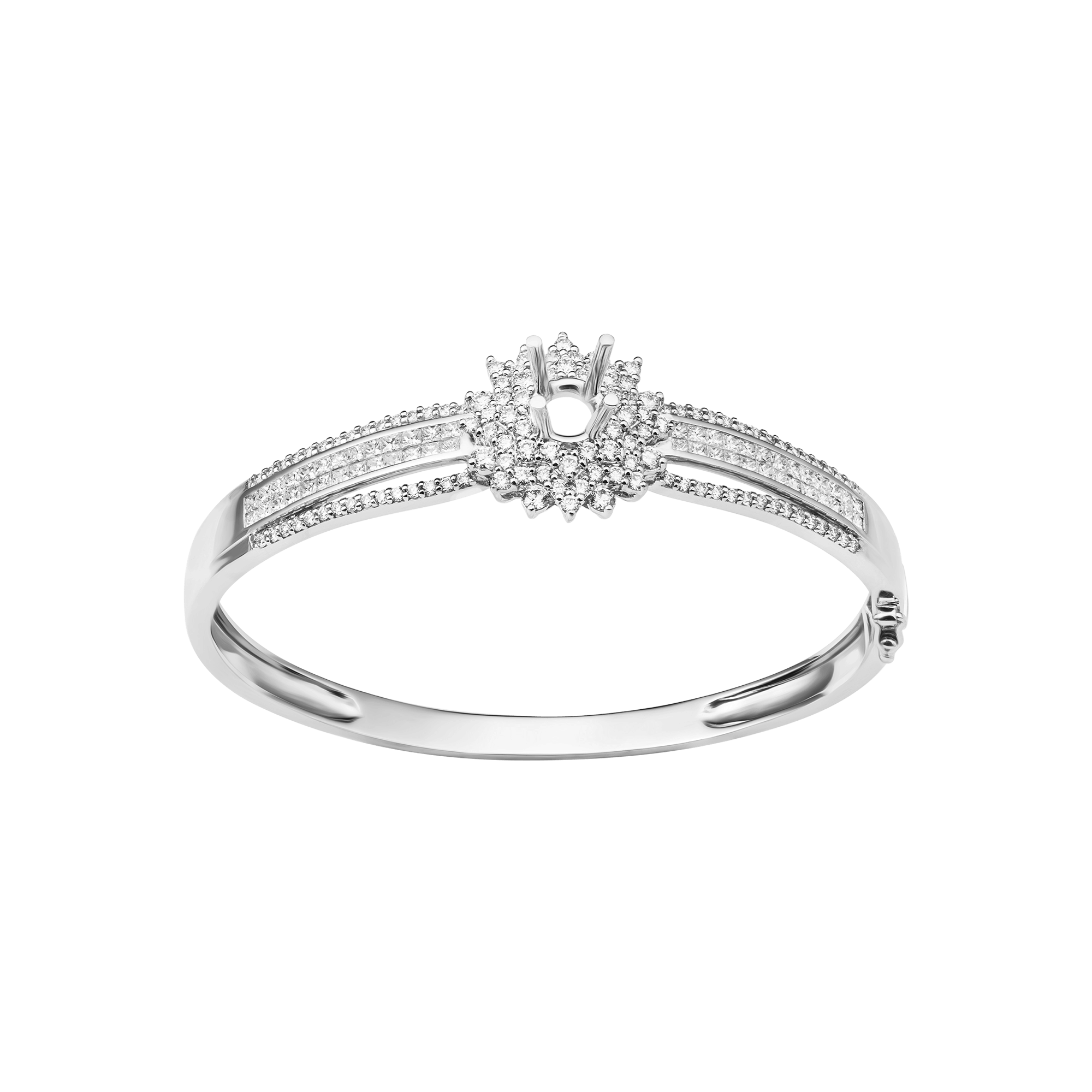 Vỏ vòng tay Kim cương Vàng trắng